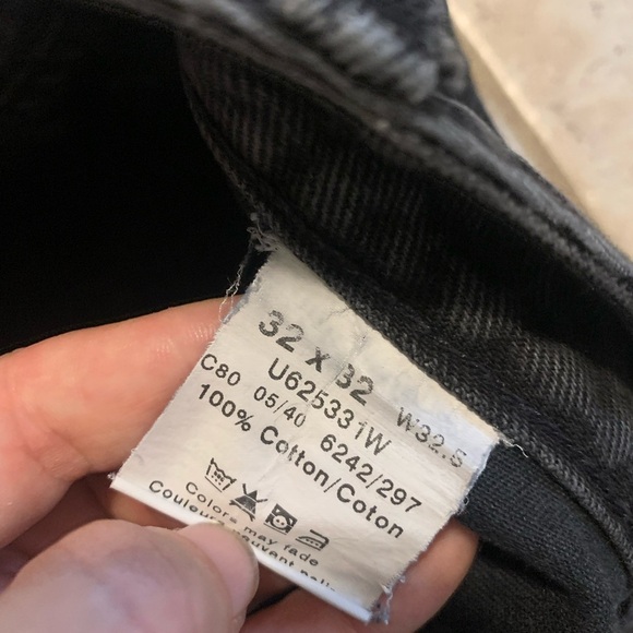 Vintage Denver Hayes Black Straight Leg Jeans - 32x32 - Picture 2 of 6